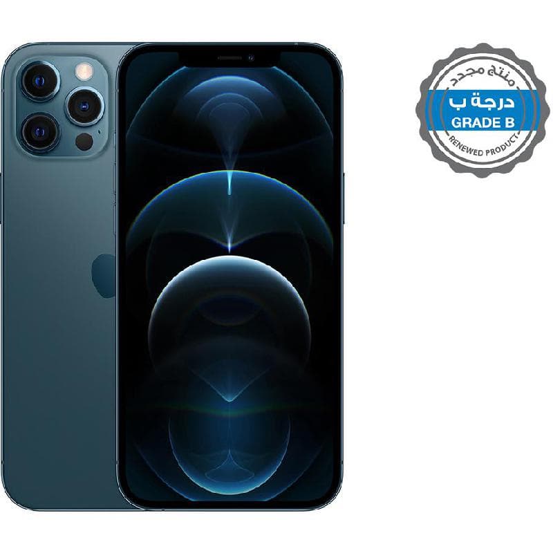 صورة المنتج Apple iPhone 12 Pro Max 256 GB Pacific Blue Renewed Grade B - Jarir Bookstore KSA