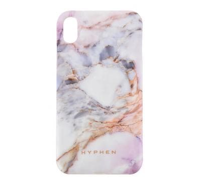 Hyphen, Marble Case for iPhone XS MAX, Pink Blue