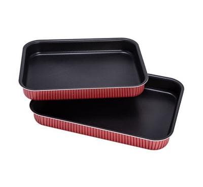 Alberto Roaster Set Of 2 Pcs, Nonstick, Rectangular