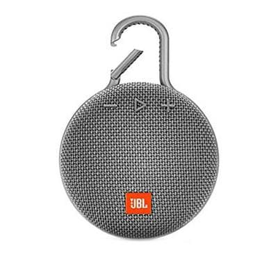 JBL Clip 3 Wireless and Bluetooth Speaker, Grey