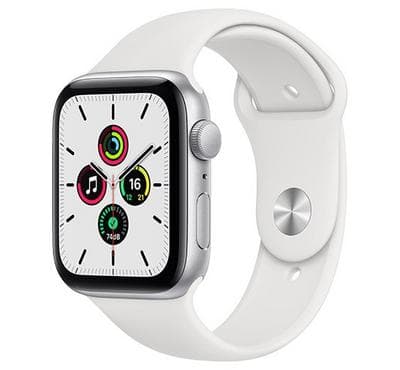 Apple Watch SE GPS, 40mm Silver Aluminium Case with White Sport Band product photo