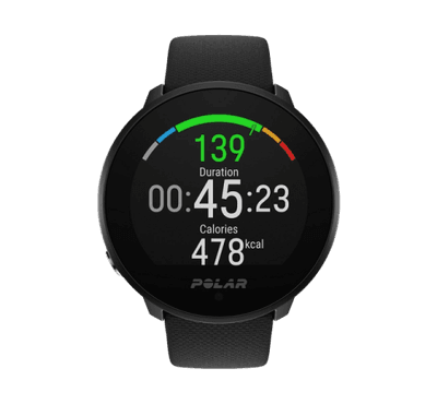 Polar Watch Unite, M-L, Hook & Loop, Black