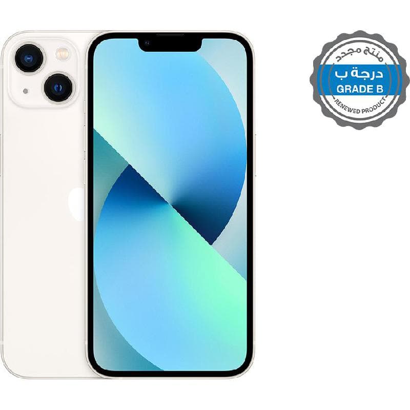 Apple iPhone 13 Starlight Renewed Grade B - Jarir Bookstore KSA product photo