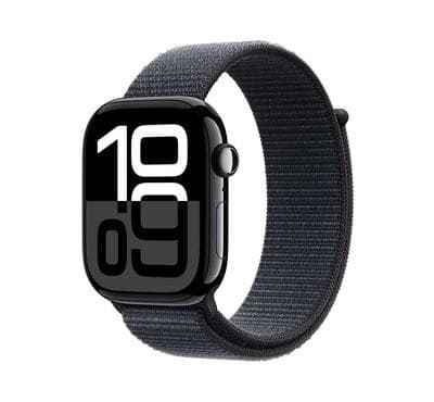 Apple Watch Series 10 GPS 42MM Jet Black Aluminium Case with Ink Sport Loop