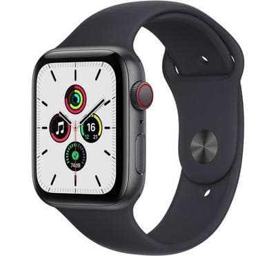 Apple Watch SE GPS + Cellular,44mm Space Grey Aluminium Case, Sport Band. product photo