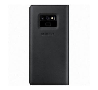Samsung Note 9 Crown Leather Wallet Cover, Black