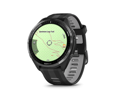 Garmin Forerunner 965 Carbon Grey with Black Case and Black/Powder Grey