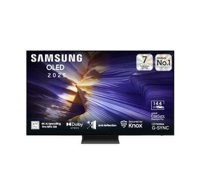 Samsung, 77 Inch, OLED 4K AI Upscaling, 144Hz, Anti-Reflection product photo