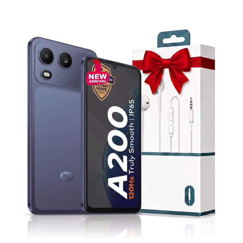 itel A200 Dual SIM Nightly Blue 3+5GB 128 GB Nighttime Blue