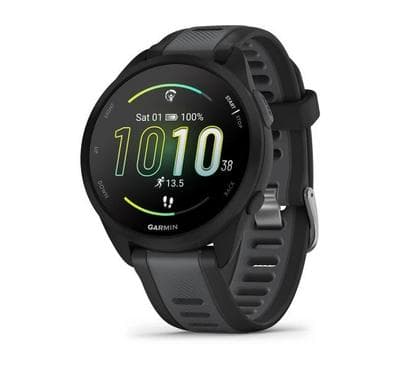 GARMIN Forerunner 165 Smart Watch Music, 30MM, Black and Gray