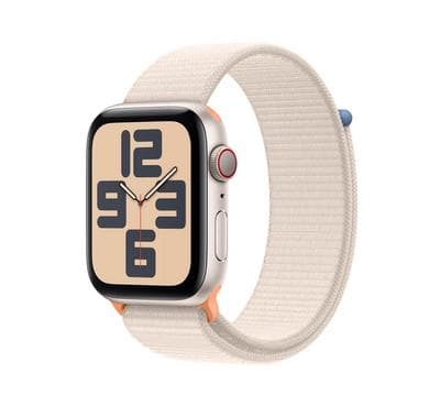 صورة المنتج Apple Watch SE GPS + Cellular 40mm Starlight Aluminium Case with Starlight Sport Loop