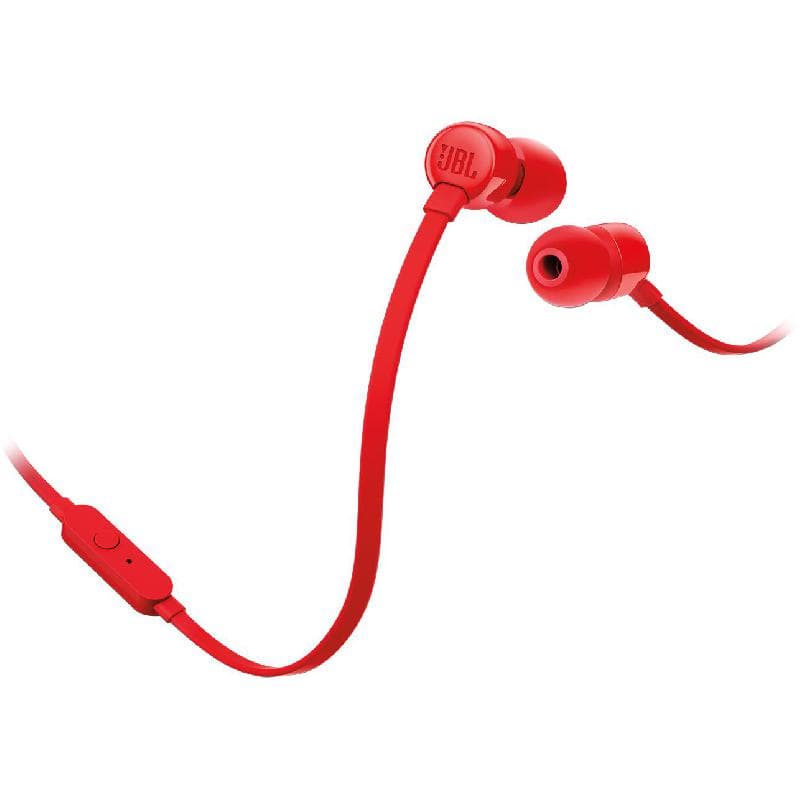 JBL Tune 110 In-Ear Earphones Wired Red - Jarir Bookstore KSA