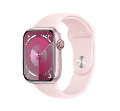 صورة المنتج Apple Watch Series 9 GPS + Cellular 41mm Pink Aluminium Case with Light Pink Sport Band - M/L