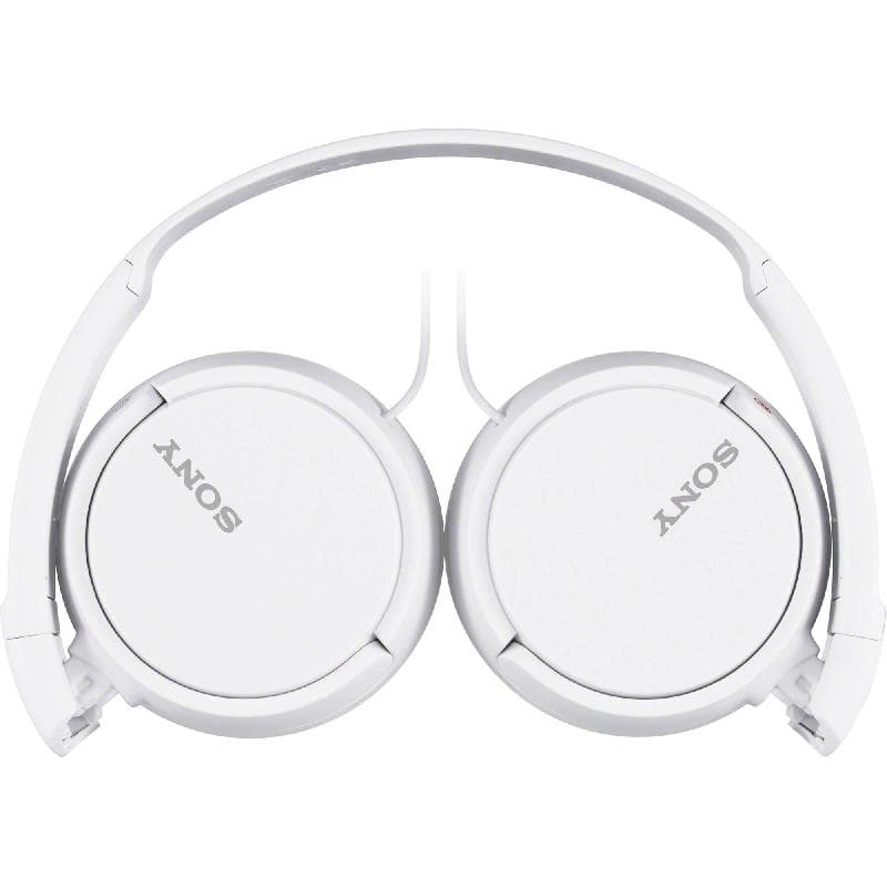 Sony MDR-ZX110AP On-Ear Headphones Wired White - Jarir Bookstore KSA