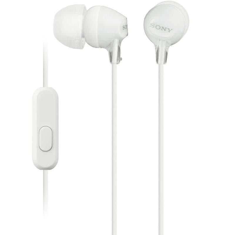 Sony MDR-EX15AP In-Ear Earphones Wired White - Jarir Bookstore KSA