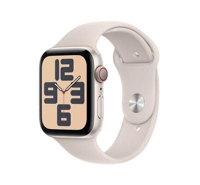 صورة المنتج Apple Watch SE GPS + Cellular 40mm Starlight Aluminium Case with Starlight Sport Band,M/L
