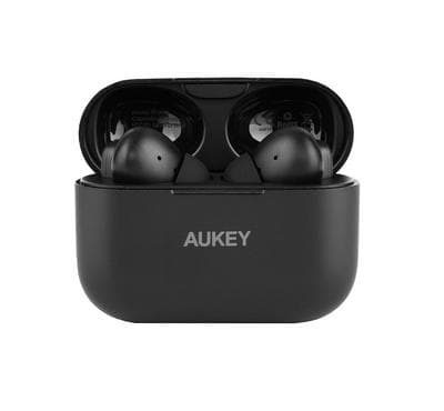 Aukey True Wireless Earbuds with Powerful Bass Performance, Black