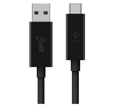 Belkin USB 3.1 - Type C-USB A ( 10Gbps 3 AMP ) 1M - Black - USB-IF Certified