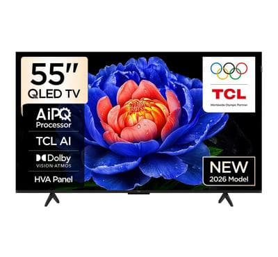 TCL, 55 Inch, QLED, AIPQ Pro, Smart TV, HDMI 3, USB1