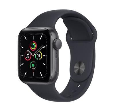 صورة المنتج Apple Watch SE GPS, 40mm Space Grey Aluminium Case with Midnight Sport Band
