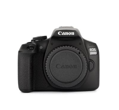 CANON DSLR EOS 2000D 18-55DC, 24 megapixels FHD, Black