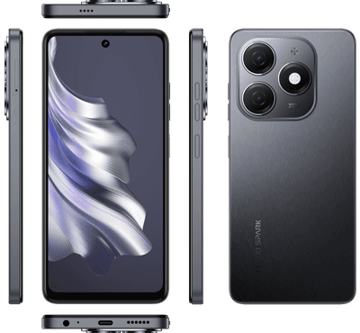 TECNO KJ5n SPARK 20, 256GB, 4G, READ CAM 50MP+AI , GRAVITY BLACK