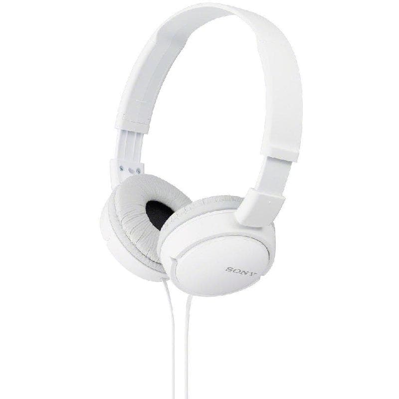 Sony MDR-ZX110 On-Ear Headphones Wired White - Jarir Bookstore KSA