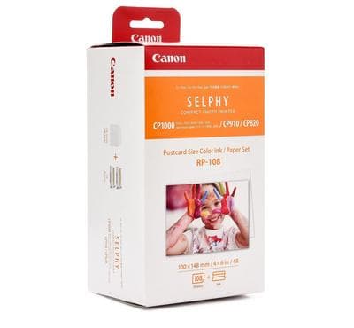 Canon Selphy printer Ink and Paper, 108 sheet of 4x6in paper