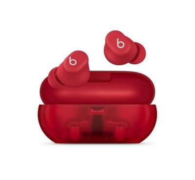 Apple Beats Solo Buds True Wireless Earbuds,Transparent Red